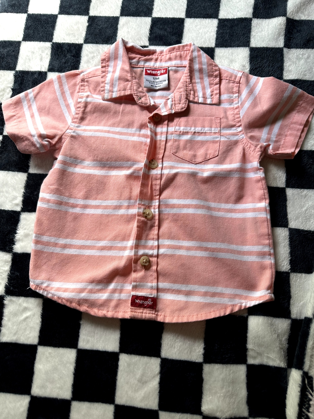 Wrangler Striped Toddler Button-Down Shirt